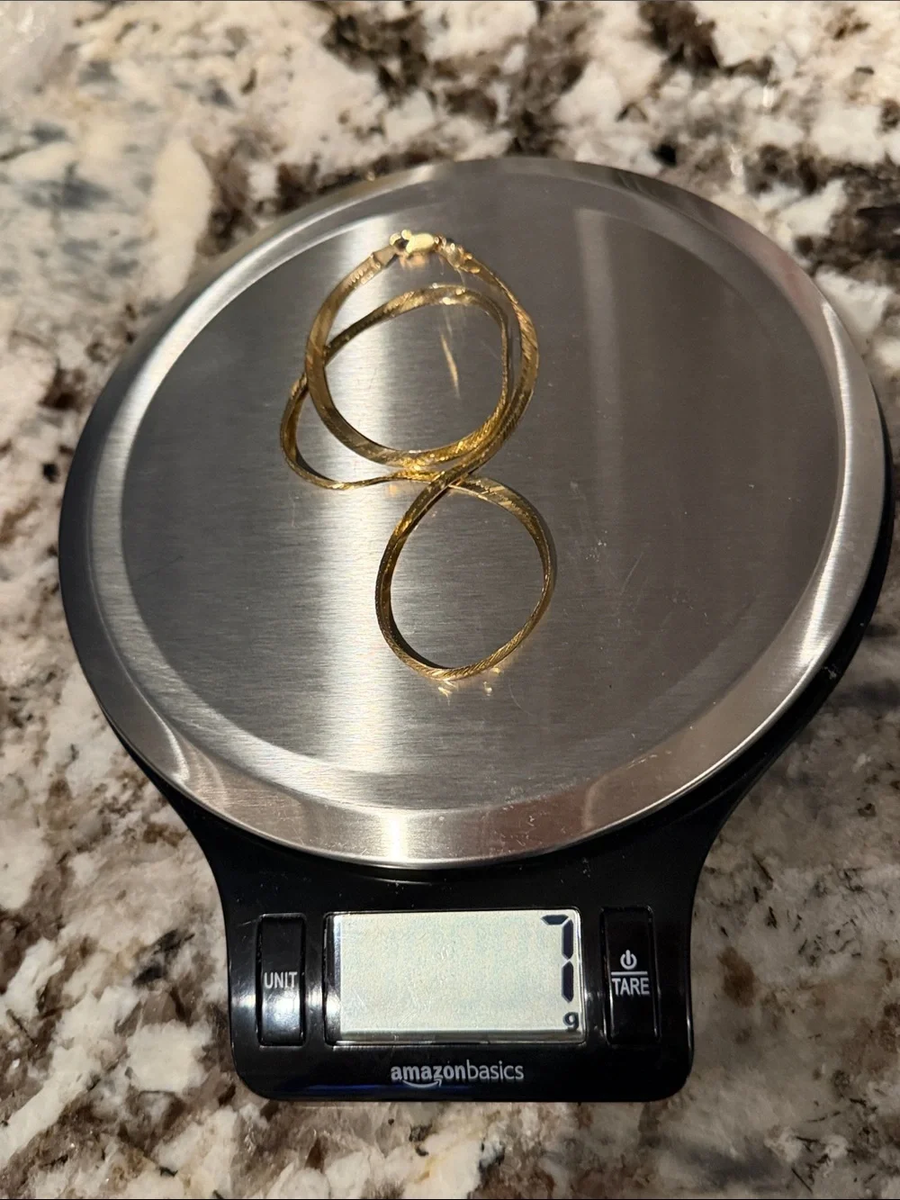 10K Gold Herringbone Necklace